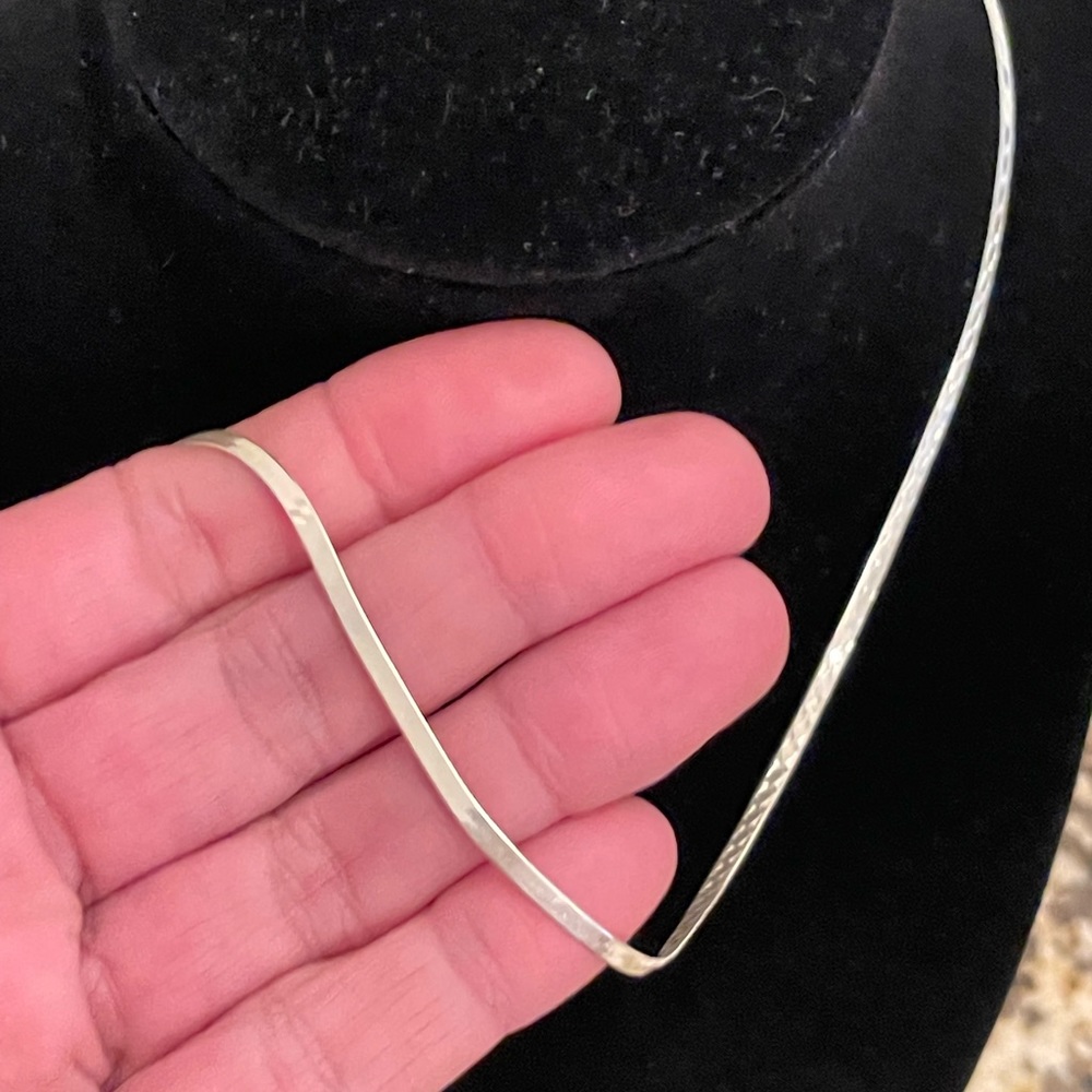 24 Inch Two-Sided Solid Sterling Silver Stamped 9… - image 1